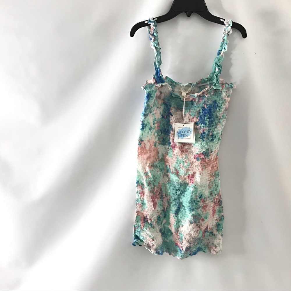 Cloud Ten Cotton Girls Dress Size L Pleated
